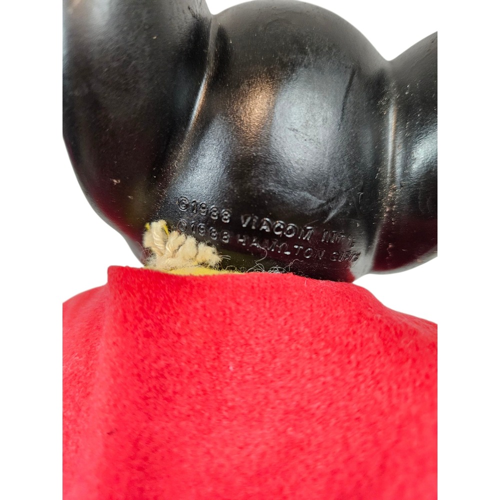 Vintage Mighty Mouse Plush Doll 1986 Viacom Hamilton Gifts Toy Kids Rubber Face‎ - Picture 7 of 8